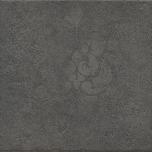 Керамогранит KM4040G0091N Хадду серый тёмный матовый декорированный 40,2x40,2x0,8, Kerama Marazzi (Керама Марацци)