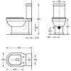 PO.wc.01 Унитаз POMPEI напольный, белый глянцевый , Kerama Marazzi