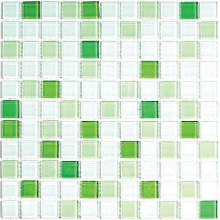 Jump Green №6 растяжка из стеклянной мозаики 30х30, Bonaparte (Бонапарт)