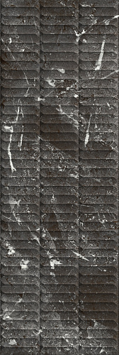 Плитка KM3090B0170R Тубкаль чёрный глянцевый структура обрезной 30x89,5x1,05, Kerama Marazzi (Керама Марацци)