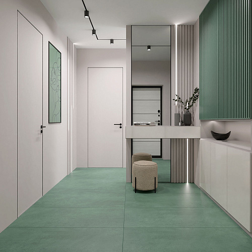 Керамогранит Гранитея G007 ArtBeton (Артбетон) Green рельеф 60х60х10