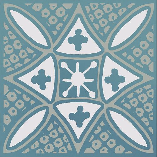 Декор KMD3STA020GN Бахия 2 бирюзовый глянцевый 9,8x9,8x0,7, Kerama Marazzi (Керама Марацци)