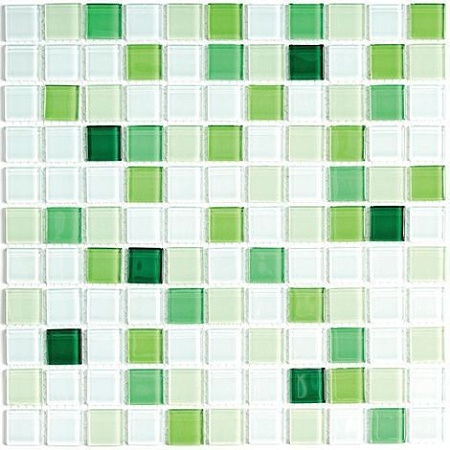 Jump Green №5 растяжка из стеклянной мозаики 30х30, Bonaparte (Бонапарт)