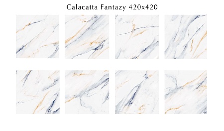 509133001 Calacatta Fantasy (Калакáтта Фэ́нтэзи) плитка д/пола 42х42, Eletto (Azori)
