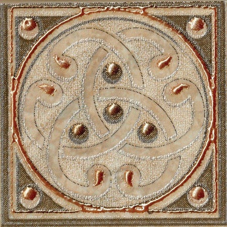 761561 Коста (Kosta) глянцевый декор д/пола 7,2х7,2, Pieza ROSA