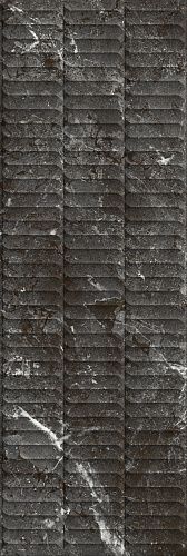 Плитка KM3090B0170R Тубкаль чёрный глянцевый структура обрезной 30x89,5x1,05, Kerama Marazzi (Керама Марацци)