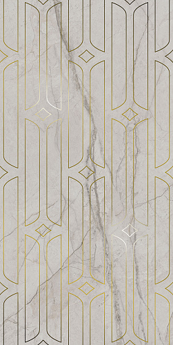 Декор KMD3STA029BR Ифран серый светлый глянцевый обрезной 60x119,5x0,9, Kerama Marazzi (Керама Марацци)