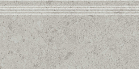 DD605820R\GR Чеппо ди Гре серый светлый матовый обрезная ступень 30x60, Kerama Marazzi