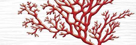 170300-901-5 Коралл белый декор 60х20, Нефрит-Керамика