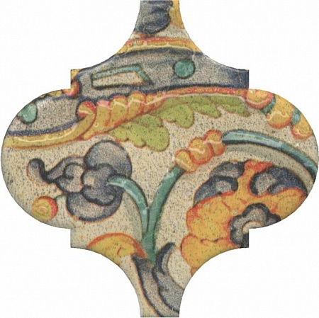 OP\A164\65000 Арабески котто орнамент 6,5х6,5 декор, Керама Марацци