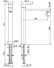 66419KM.21.018 Однорычажный смеситель для раковины Futura высокий без донного клапана 3/8 хром, Kerama Marazzi