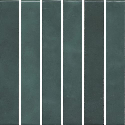 Декор KMD2MSM005BN Фес мозаичный зелёный тёмный глянцевый 15x15x0,77, Kerama Marazzi (Керама Марацци)