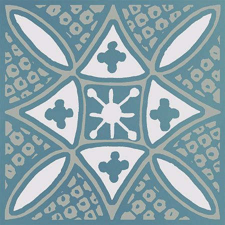 Декор KMD3STA020GN Бахия 2 бирюзовый глянцевый 9,8x9,8x0,7, Kerama Marazzi (Керама Марацци)