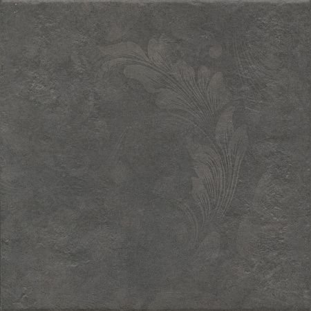 Керамогранит KM4040G0091N Хадду серый тёмный матовый декорированный 40,2x40,2x0,8, Kerama Marazzi (Керама Марацци)