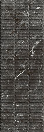 Плитка KM3090B0170R Тубкаль чёрный глянцевый структура обрезной 30x89,5x1,05, Kerama Marazzi (Керама Марацци)