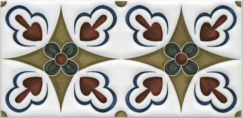 Декор STG\B620\16000 Клемансо орнамент матовый 7,4x15x0,69, Kerama Marazzi (Керама Марацци)