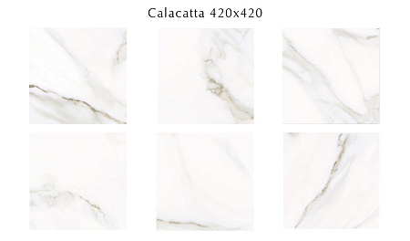 506483002 Calacatta (Калакáтта) плитка д/пола 42х42, Eletto (Azori)