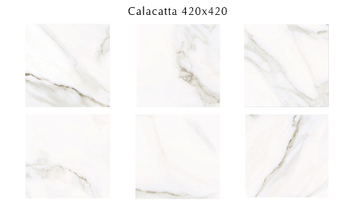 506483002 Calacatta (Калакáтта) плитка для пола 42х42, Eletto (Azori)