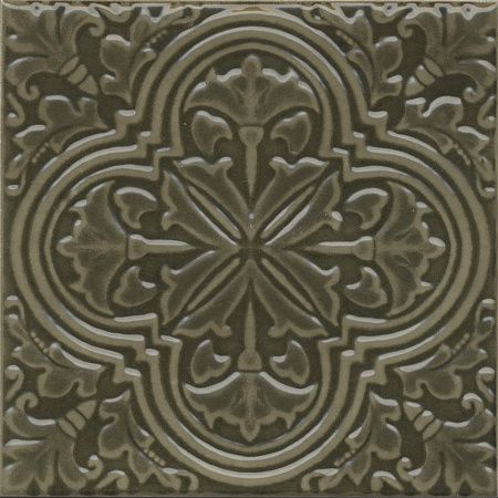 Декор KMD3STA002BN Фес зелёный глянцевый 15x15x0,77, Kerama Marazzi (Керама Марацци)