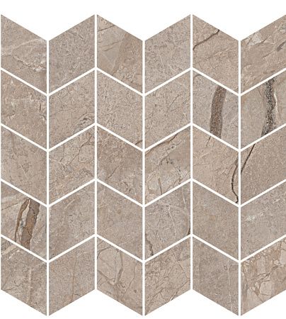 Декор KMD2MSM014BR Ифран мозаичный бежевый светлый глянцевый обрезной 30x31,2x0,9, Kerama Marazzi (Керама Марацци)