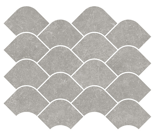 Декор KMD2HID002BR Касабланка наборный серый матовый обрезной 30x25x0,9, Kerama Marazzi (Керама Марацци)