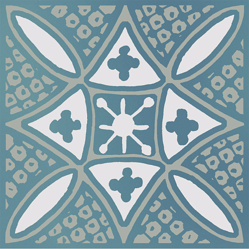 Декор KMD3STA020GN Бахия 2 бирюзовый глянцевый 9,8x9,8x0,7, Kerama Marazzi (Керама Марацци)