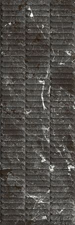 Плитка KM3090B0170R Тубкаль чёрный глянцевый структура обрезной 30x89,5x1,05, Kerama Marazzi (Керама Марацци)