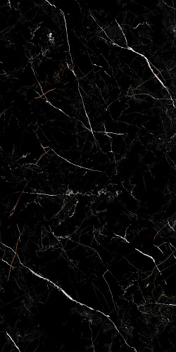 Керамогранит A17442 Nero (Неро) черный полированный HG ректификат 60х120, Cersanit