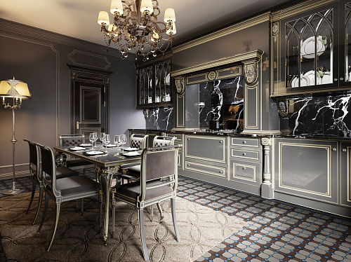 Коллекция метлахской плитки Пушкин кофе с молоком 24,7х24,7, Keramark (Керамарк)