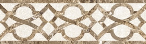 10212001897 Глория беж бордюр 02 матовая 25х7,5, Gracia Ceramica