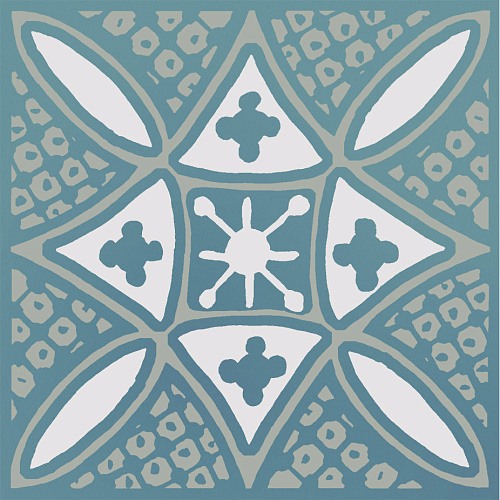 Декор KMD3STA020GN Бахия 2 бирюзовый глянцевый 9,8x9,8x0,7, Kerama Marazzi (Керама Марацци)