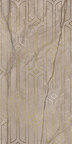 Декор KMD3STA071BR Ифран бежевый светлый глянцевый обрезной 60x119,5x0,9, Kerama Marazzi (Керама Марацци)