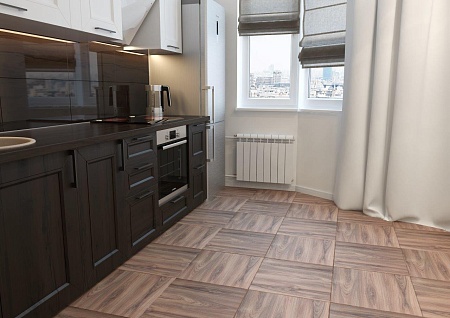 738261 Вирджиния (Virdziniya) глянцевый керамогранит 45х45, Pieza ROSA