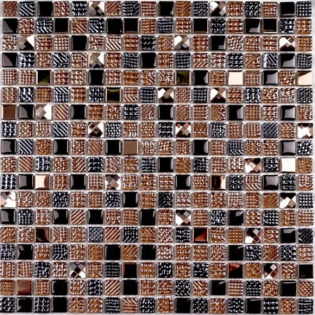 Crystal brown мозаика стеклянная 30х30, Bonaparte (Бонапарт)