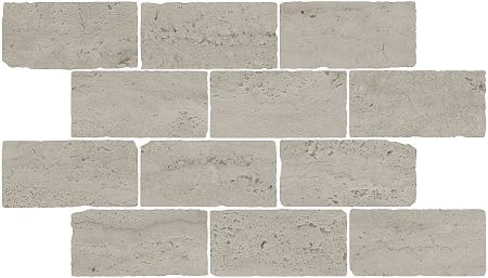 Бордюр BR033 Сан-Марко мозаичный серый матовый обрезной 46,5x26,5x0,9, Kerama Marazzi (Керама Марацци)