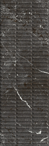 Плитка KM3090B0170R Тубкаль чёрный глянцевый структура обрезной 30x89,5x1,05, Kerama Marazzi (Керама Марацци)