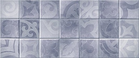 10100001217 Folk blue wall 02 глянцевая плитка для стен 25х60, Gracia Ceramica