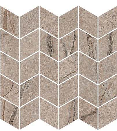 Декор KMD2MSM014BR Ифран мозаичный бежевый светлый глянцевый обрезной 30x31,2x0,9, Kerama Marazzi (Керама Марацци)