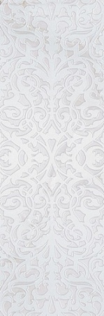 10301002115 Stazia (Стация) white decor 01 глянцевый декор 30х90, Gracia Ceramica