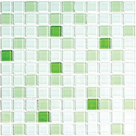 Jump Green №7 растяжка из стеклянной мозаики 30х30, Bonaparte (Бонапарт)