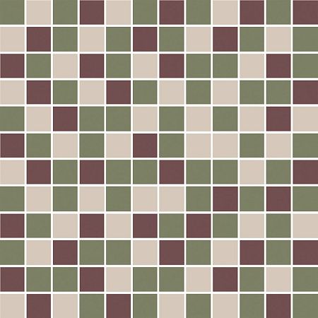 Декор KMD2MSM011MN Темари мозаичный микс зелёный, бордовый, бежевый светлый матовый 29,8x29,8x0,35, Kerama Marazzi (Керама Марацци)