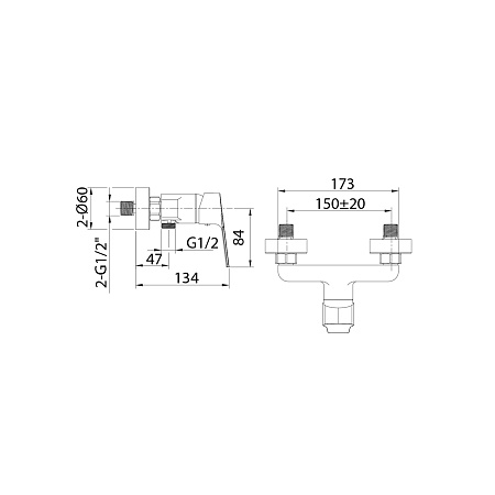 HELSB00M03WA Helic смеситель для душа, Milardo