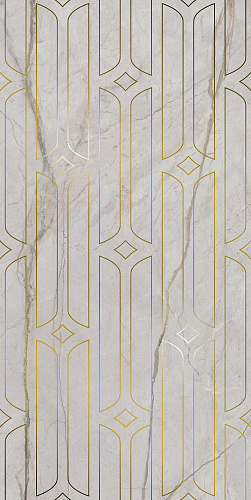 Декор KMD3STA029BR Ифран серый светлый глянцевый обрезной 60x119,5x0,9, Kerama Marazzi (Керама Марацци)