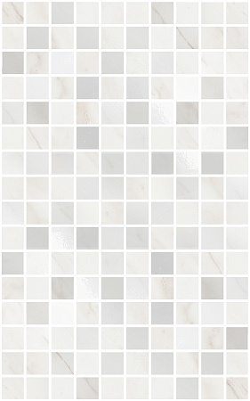 ММ6359 Гран Пале белый мозаичн. декор 25х40, Керама Марацци
