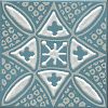 Декор KMD3STA020GN Бахия 2 бирюзовый глянцевый 9,8x9,8x0,7, Kerama Marazzi (Керама Марацци)