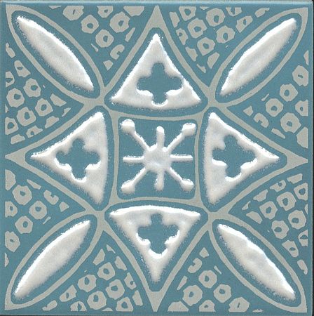 Декор KMD3STA020GN Бахия 2 бирюзовый глянцевый 9,8x9,8x0,7, Kerama Marazzi (Керама Марацци)