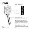 0803F00i18 Hand Shower душевая лейка с кнопкой 080, Iddis