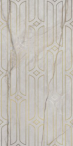 Декор KMD3STA029BR Ифран серый светлый глянцевый обрезной 60x119,5x0,9, Kerama Marazzi (Керама Марацци)