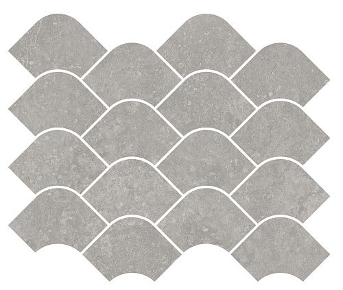 Декор KMD2HID002BR Касабланка наборный серый матовый обрезной 30x25x0,9, Kerama Marazzi (Керама Марацци)