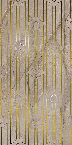 Декор KMD3STA071BR Ифран бежевый светлый глянцевый обрезной 60x119,5x0,9, Kerama Marazzi (Керама Марацци)